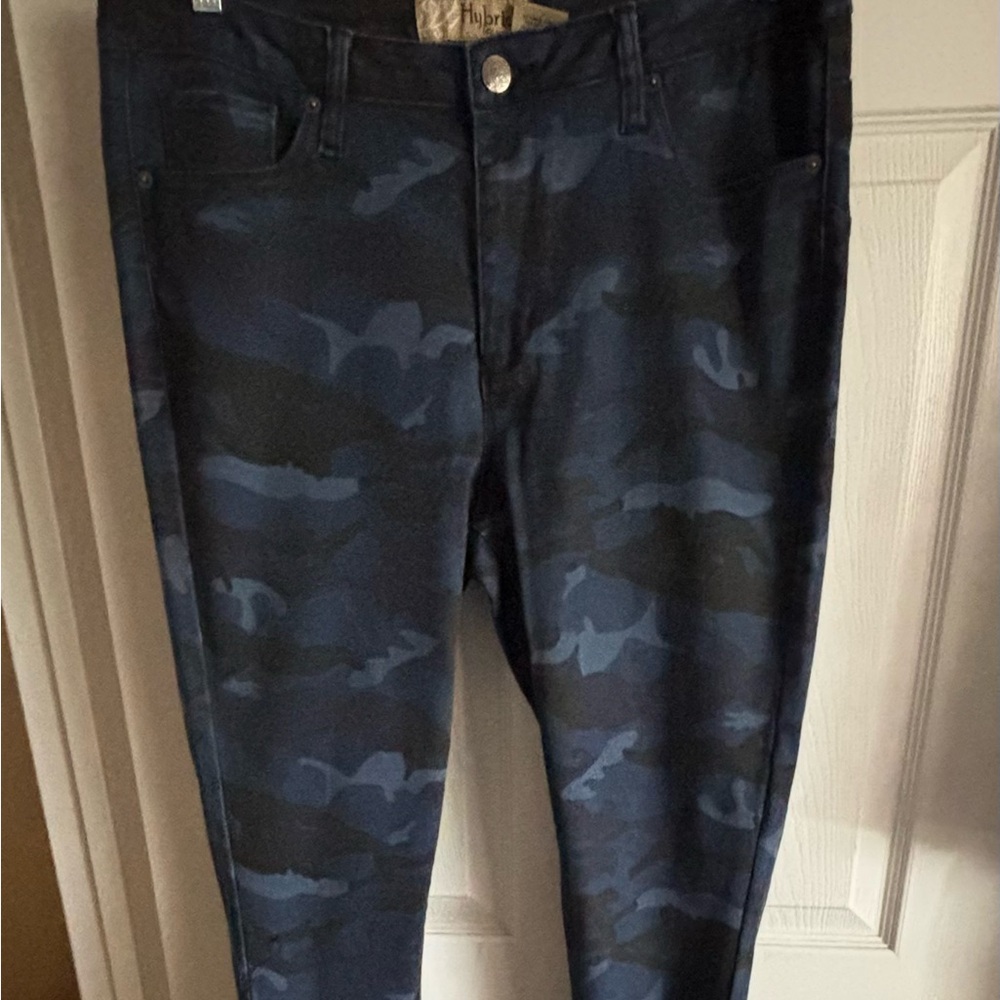 Hybrid Apparel Women's Skinny Jeans - Blue Camo